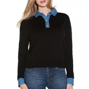 Belldini
Women's Denim-Trim Twofer Sweater